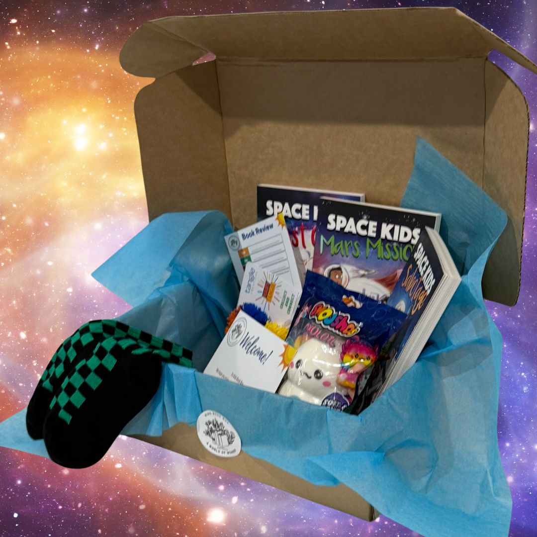 kids book box adventure box space kids series and gift inclusions