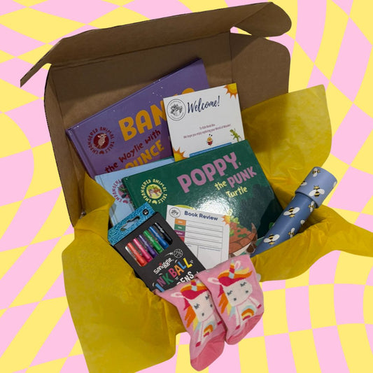 kids book box endangered australian animals box and gift inclusions