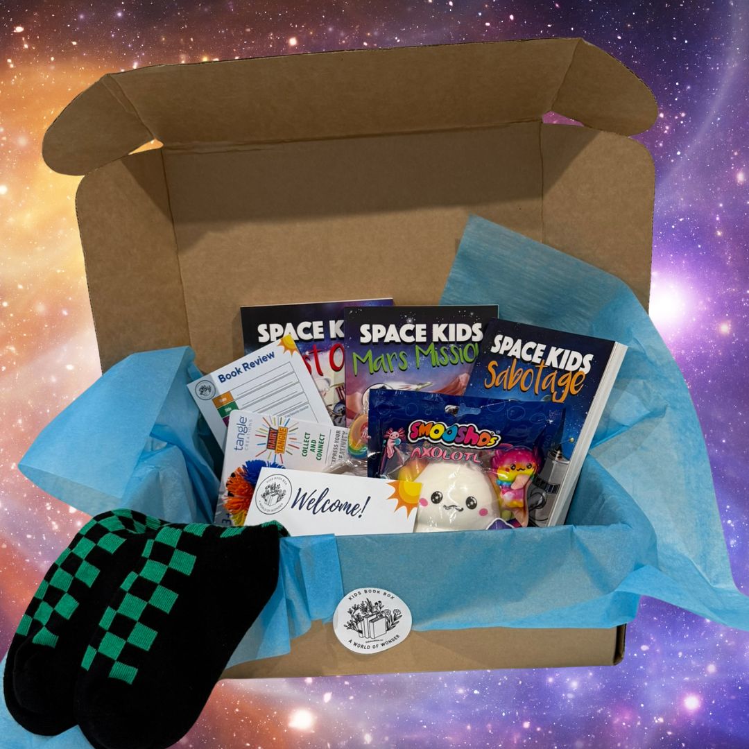 kids book box adventure box space kids series and gift inclusions